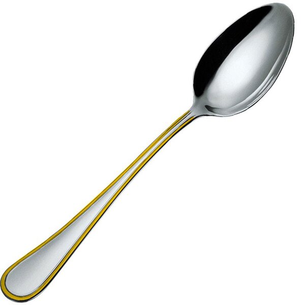 Servizio Posate IMPERO ORO 24 pezzi acciaio inox 1810 lucidato Con decorazione Oro spessore 2.5 mm in astuccio regalo EME