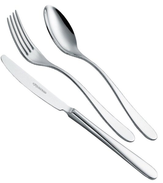 Servizio Posate 900 24 pezzi acciaio inox 1810 Lucidato a Specchio spessore 3.0 mm in astuccio regalo EME
