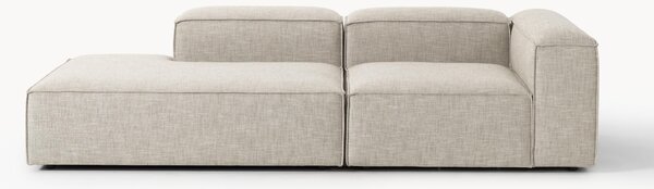 Chaise lounge componibile in misto lino Lennon