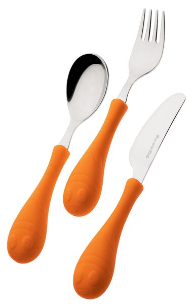 Posate per Bambini PINNA 1 Coltello 1 Forchetta 1 Cucchiaio + DI 18 MESI