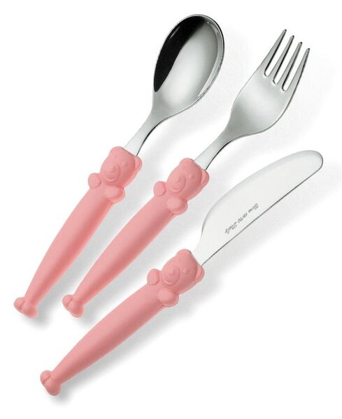 Posate per Bambini PAPPA ALLEGRA 1 Coltello 1 Forchetta 1 Cucchiaio + DI 18 MESI