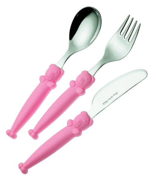 Posate per Bambini PAPPA ALLEGRA 1 Coltello 1 Forchetta 1 Cucchiaio + DI 18 MESI