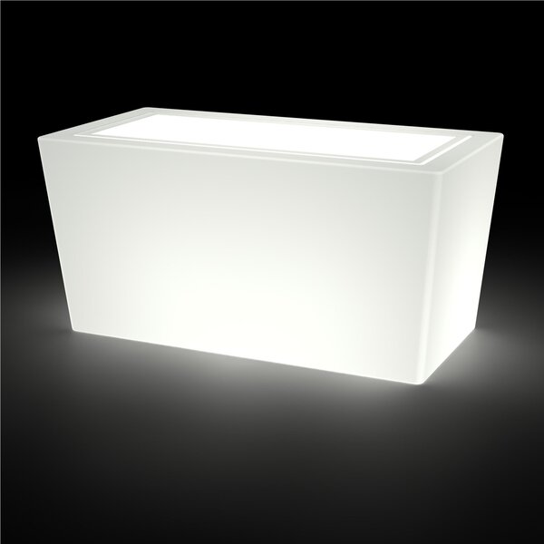 Fioriera Porta vaso, in polietilene 80x40xh39 cm Modello Ionico spessore 2 mm colore trasparente