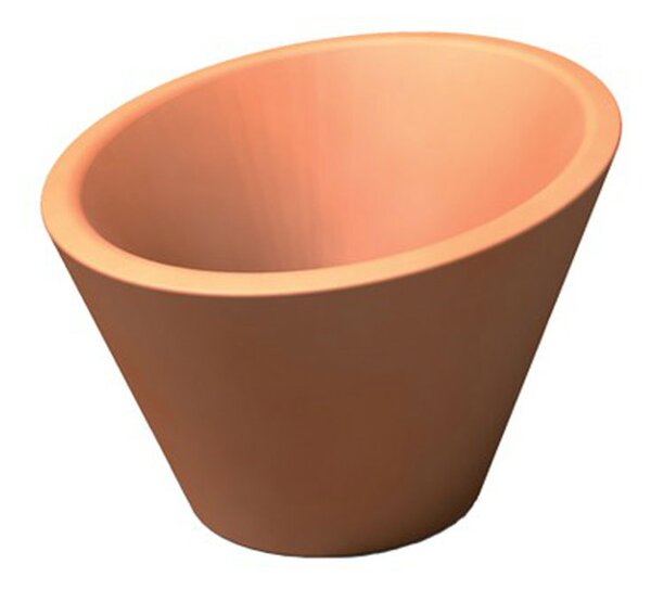 Portavaso Dorico per esternointerno in polietilene Arancio 680xh370xh500