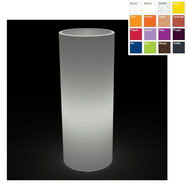 Vaso Porta vaso, BAROCCO in polietilene 35xh40cm Modello Ionico spessore 2 mm colore trasparente