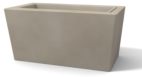 Fioriera Porta vaso, in polietilene Modello Ionico 80x40xh39 cm spessore 2 mm colore tortora