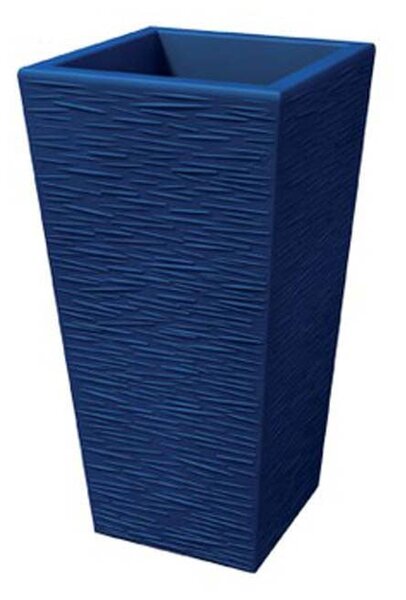 Portavaso Vaso in polietilene EGIZIO rustico Dimensioni 34x24x h 66 cm ideale per arredare al meglio sia un ambiente interno che esterno Blu