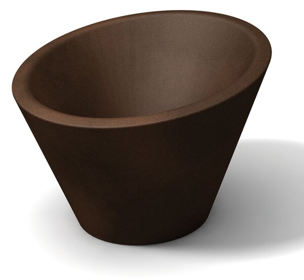Portavaso Dorico per esternointerno in polietilene Bronzo 680xh370xh500
