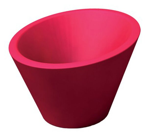 Portavaso Dorico per esternointerno in polietilene Fragola 680xh370xh500