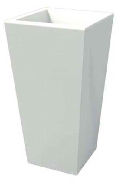 Porta vaso Vaso in polietilene EGIZIO LISCIO 32x22x53 cm ideale per arredare al meglio sia un ambiente interno che esterno Neutro