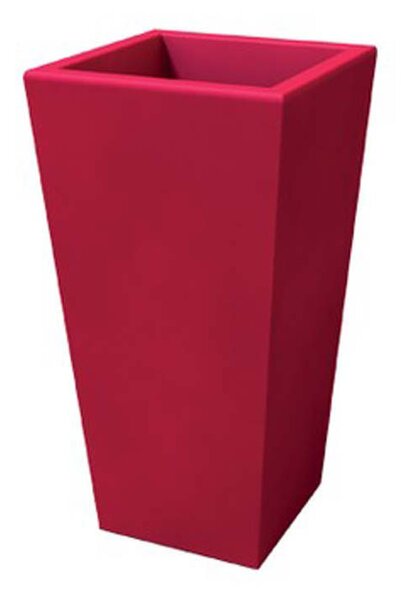 Porta vaso Vaso in polietilene EGIZIO LISCIO 32x22x53 cm ideale per arredare al meglio sia un ambiente interno che esterno Fragola