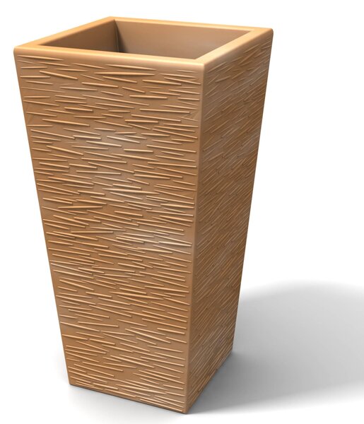 Portavaso Vaso in polietilene EGIZIO rustico Dimensioni 34x24x h 66 cm ideale per arredare al meglio sia un ambiente interno che esterno tegola