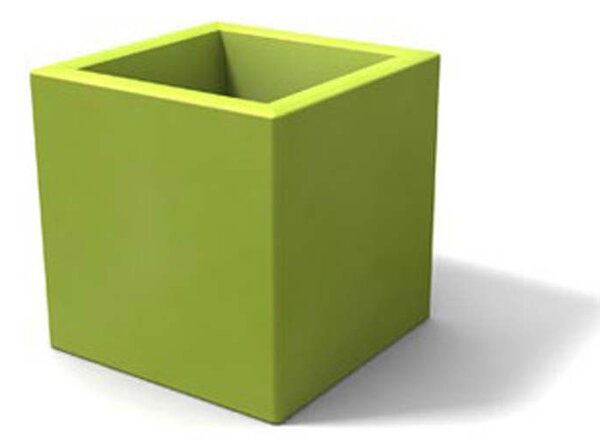 Porta vaso in polietilene MODELLO ELLENICO liscio Dimensioni 35 x35xh 35 cm uso interno esterno colore Kiwi