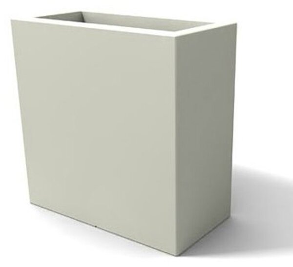 Porta vaso rettangolare in Polietilene Ellenico Dimensioni 90x45xh 90 cm ideale per arredare al meglio sia un ambiente interno che esterno colore bianco
