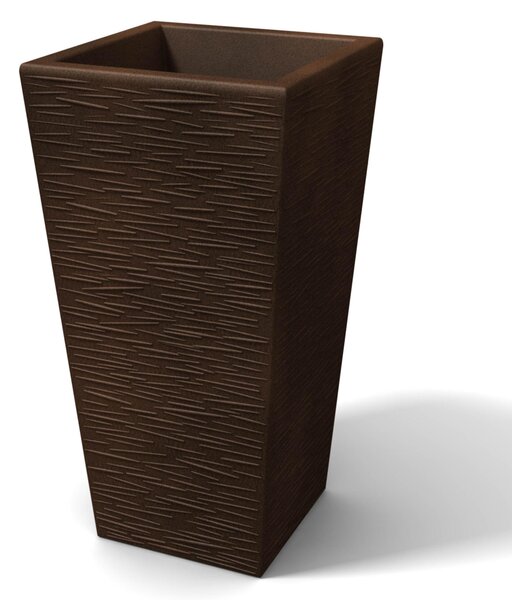 Portavaso Vaso in polietilene EGIZIO rustico Dimensioni 34x24x h 66 cm ideale per arredare al meglio sia un ambiente interno che esterno Bronzo
