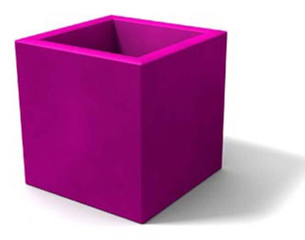 Porta vaso in polietilene MODELLO ELLENICO liscio Dimensioni 35 x35xh 35 cm uso interno esterno colore Viola