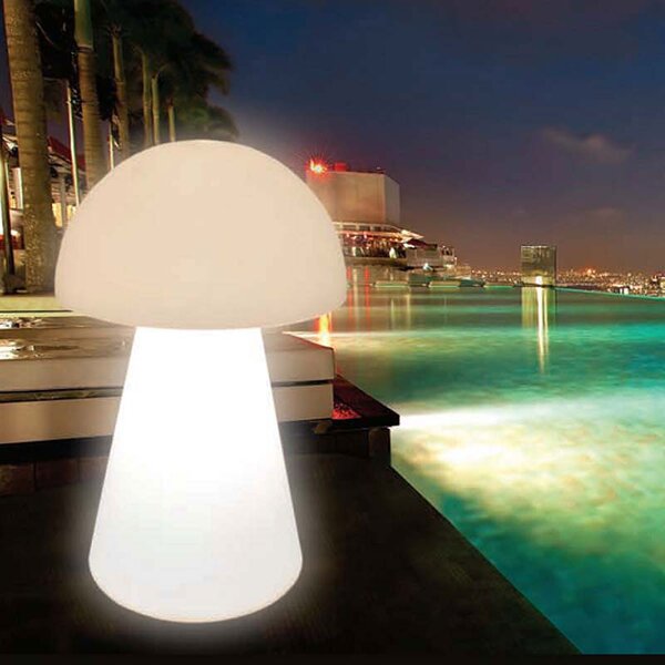 Lampada fungo in polietilene JELLY 80 cm ideal per uso interno ed esterno Neutro