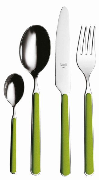 Serv.posate 36 pezzi fantas.verde prat Fantasia in Acciaio Inossidabile, colore Verde Prato, Lavabile in lavastoviglie