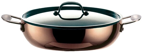 Tegame 2 manici diametro 28-4.9 Lt Linea Toscana Rame-Alluminio-Acciaio