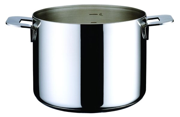 Pentola Alta ENERGIA Trimetallo diametro 22 cm - 5,0 Lt Acciaio Inossidabile 18/10, Alluminio e acciaio