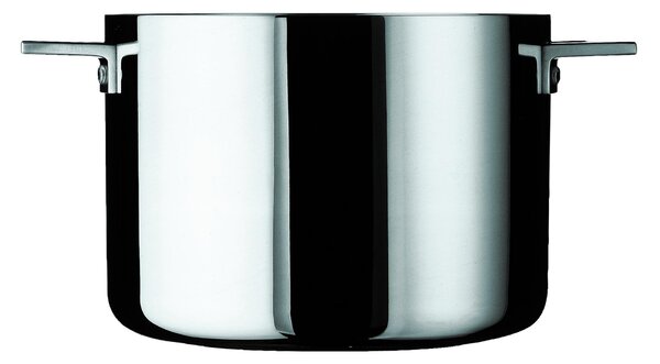 Pentola Alta ATTIVA due manici diametro cm 24 - 6,5 Lt per induzione in acciaio 18.10 Lucido