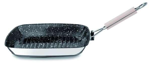 Bistecchiera Fantasia Pietra � cm. 28x28 Bianco