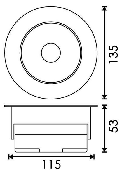 Faretto Led da incasso 20W Rotondo Orientabile Cornice bianca Apertura 36 gradi Bianco freddo 6000K M LEDME
