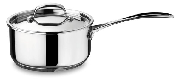 Casseruola Rotonda un manico �16xh10 cm con Coperchio inox GLAMOUR DIAMOND adatta all'induzione interno antiaderente