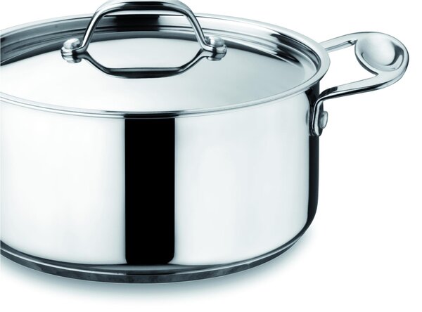 Casseruola Rotonda due manici �20xh12 cm con Coperchio inox GLAMOUR DIAMOND adatta all'induzione