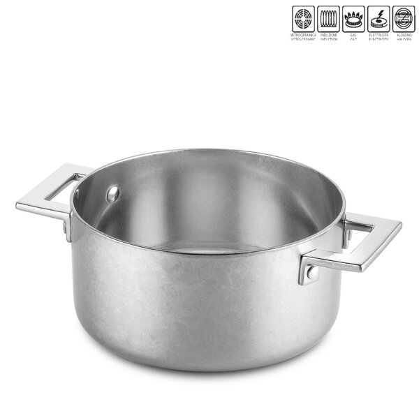 Pentola MEPRA Attiva 22 Cm In Trimetallo - Acciaio Inox 18/10
