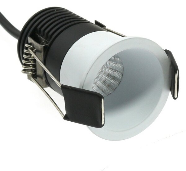 Faretto Led da incasso 5W Rotondo Cornice bianca Apertura 24 gradi CCT temperatura regolabile M LEDME
