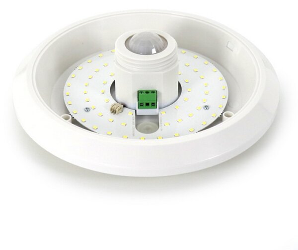 Plafoniera Led Halls 20W Bianca Rotonda con sensore di movimento Bianco freddo 6000K M LEDME