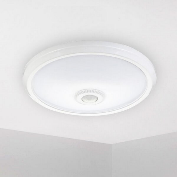 Plafoniera Led Halls 20W Bianca Rotonda con sensore di movimento Bianco freddo 6000K M LEDME