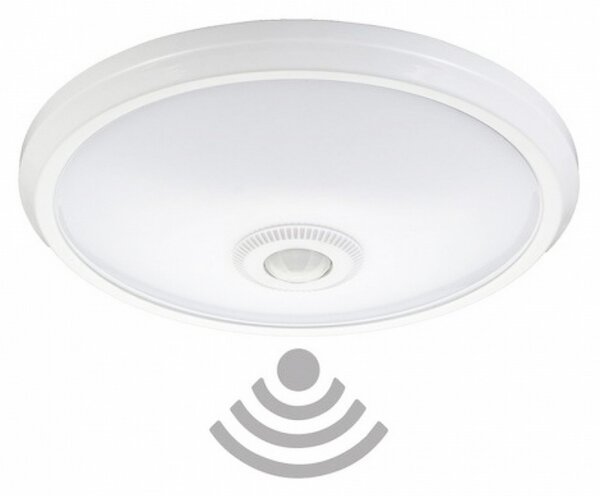 Plafoniera Led Halls 20W Bianca Rotonda con sensore di movimento Bianco freddo 6000K M LEDME
