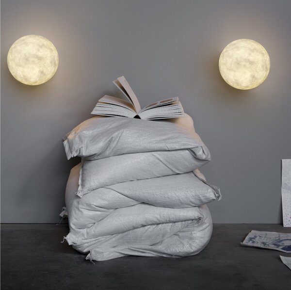 Lampada da Muro A.MOON MICRO � 18 in nebulite Nebulite Bianco