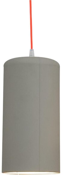 Lampada da Soffitto, Applique Candle 1 colore bianco dimensioni Altezza 24 cm Diametro 11,5 cm, raccomandato il LED da 6W, realizzata in laprene con cavi in diversi colori