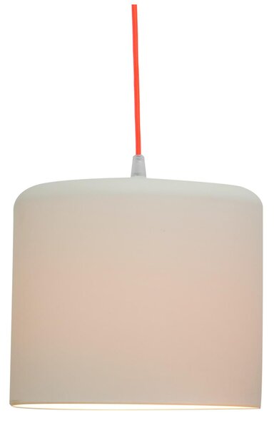 Lampada da Soffitto, Applique Candle 2 colore bianco dimensioni Altezza 19 cm Diametro 21,5 cm, raccomandato il LED da 6W, realizzata in laprene con cavi in diversi colori