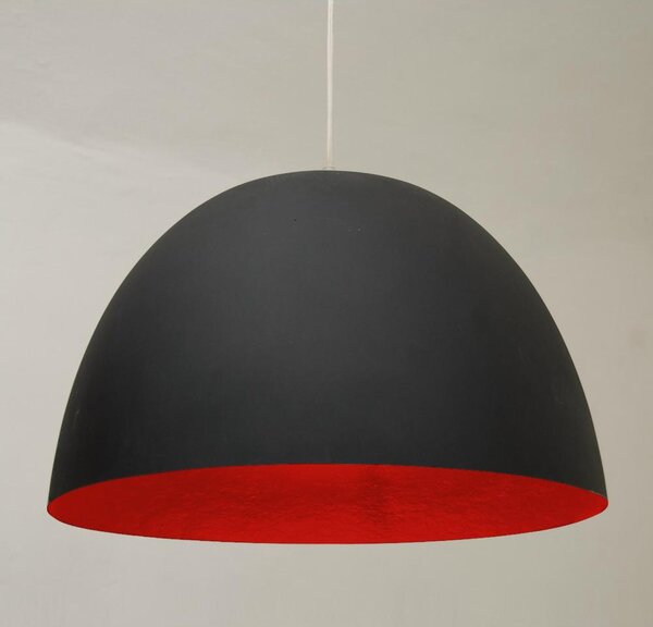 Lampada a Sospensione H20 in nebulite � 46xh27,5 Nero Rosso
