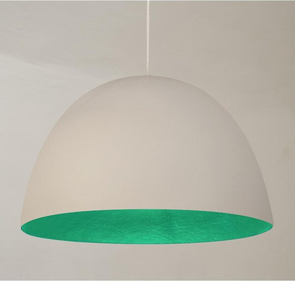 Lampada a Sospensione H20 in nebulite � 46xh27,5 Bianco Turchese