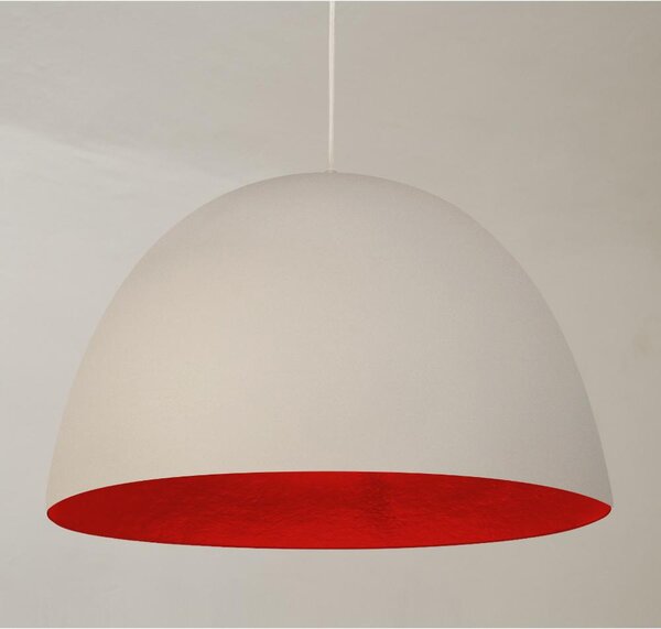 Lampada a Sospensione H20 in nebulite � 46xh27,5 Bianco Rosso