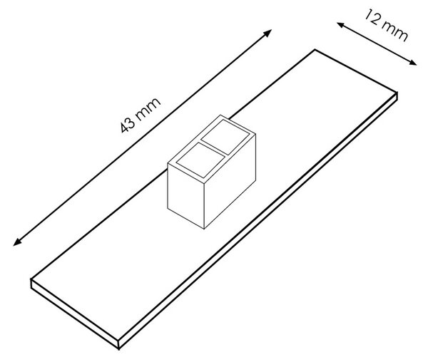 Mini interruttore a infrarossi Dimmer per Striscia Led 12-24V M LEDME