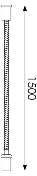 Kit installazione a sospensione per Binario magnetico 16mm 2 Cavi in acciaio 1,5 metri M LEDME
