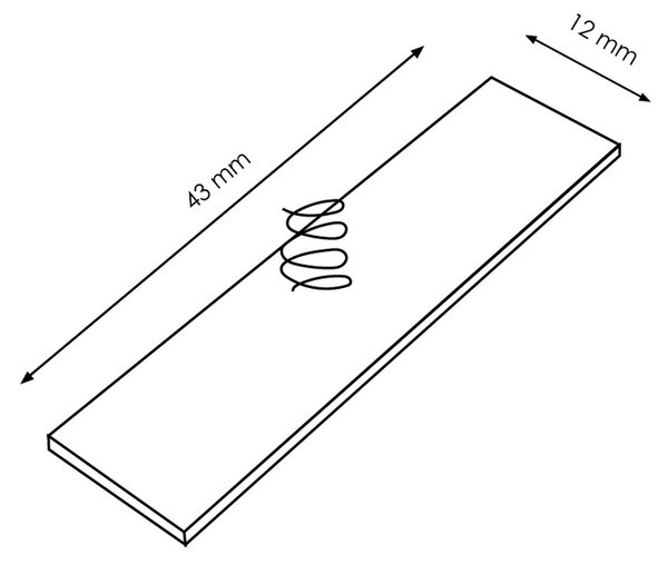Mini interruttore a molla Dimmer per Striscia Led 12-24V M LEDME