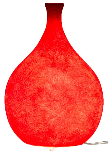 Lampada Da tavolo Luce Liquida 2 in nebulite � 18xh26 cm colore rosso