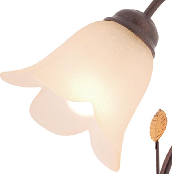 Lampada da Tavolo TABASCO 21xh35 cm in metallo forgiato a Mano verniciato a polveri