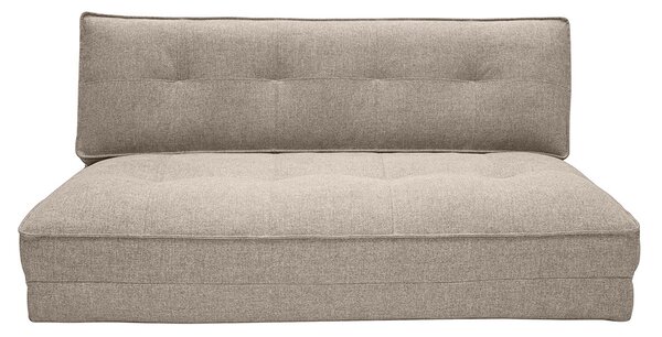 Poltrona letto a 2 posti in tessuto color talpa SALLY