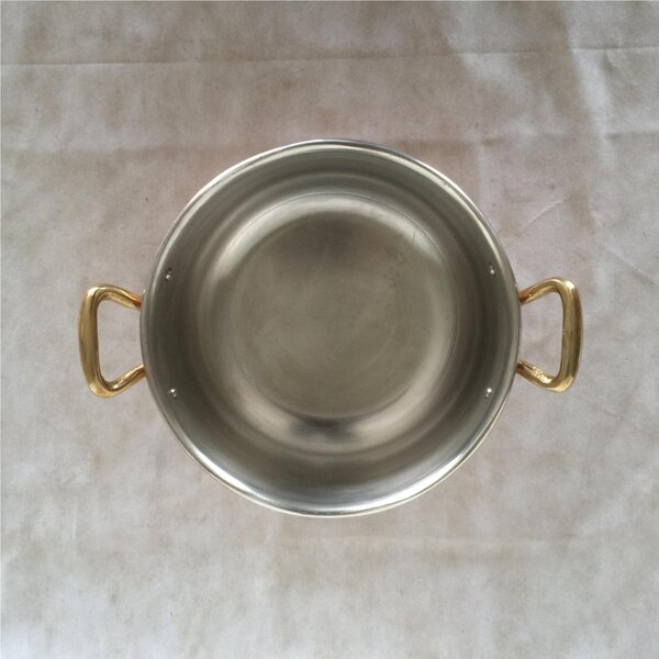 Casseruola In Rame 2 manici con Coperchio inclusi �22 cm - Peso 2.0 kg ideale per la preparazione di primi come di secondi, ideale per le carni, per arrostire stufare e brasare