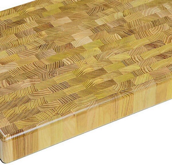 Tagliere in legno massello con massello con maniglie professionale 50x30xh7 cm in legno di acacia