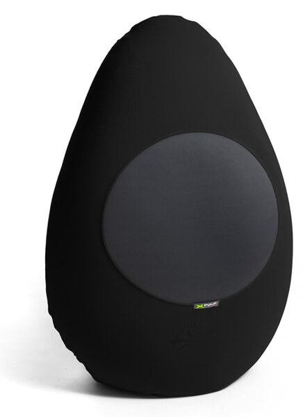 Pouf in microfibra elastica traspirante X-Drop 70x40xh140 cm colore Nero