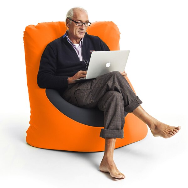 Pouf in microfibra elastica traspirante X-Five 120x140xh40 cm 5 posizioni Orange